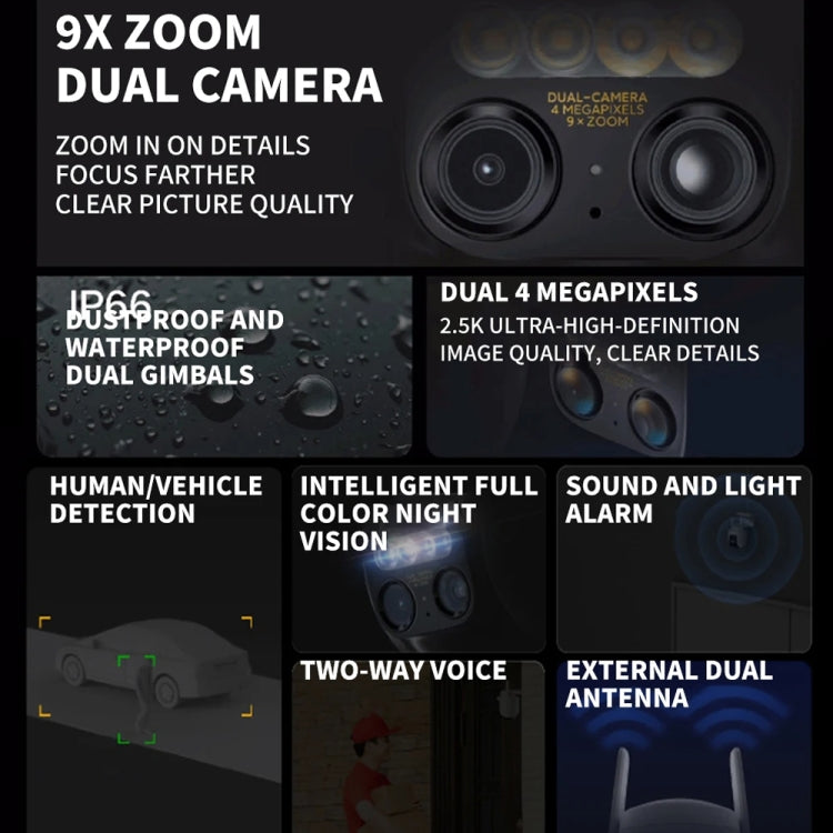 Original Xiaomi CW700S Outdoor Camera 4MP Full Color Night Vision WiFi Camera, US Plug, CW700S Original Xiaomi CW700S Outdoor Camera 4MP Full Color Night Vision WiFi Camera, US Plug, CW700S
